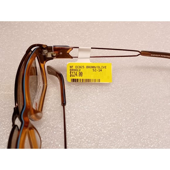 Kid's NWT EasyClip Polarized Rx’able Tortoise Brown & Teal Eyeglasses 52-14-135 - Picture 11 of 13